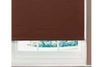 HOME Thermal Blackout Roller Blind - 2ft - Chocolate.